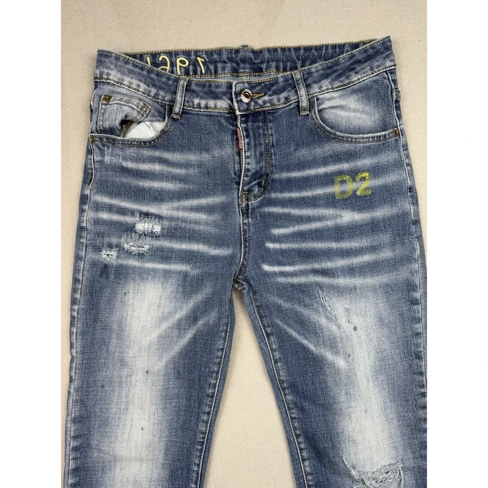 Dsquared2 Jeans 50 Mens Distressed Made In Italy Designer Denim